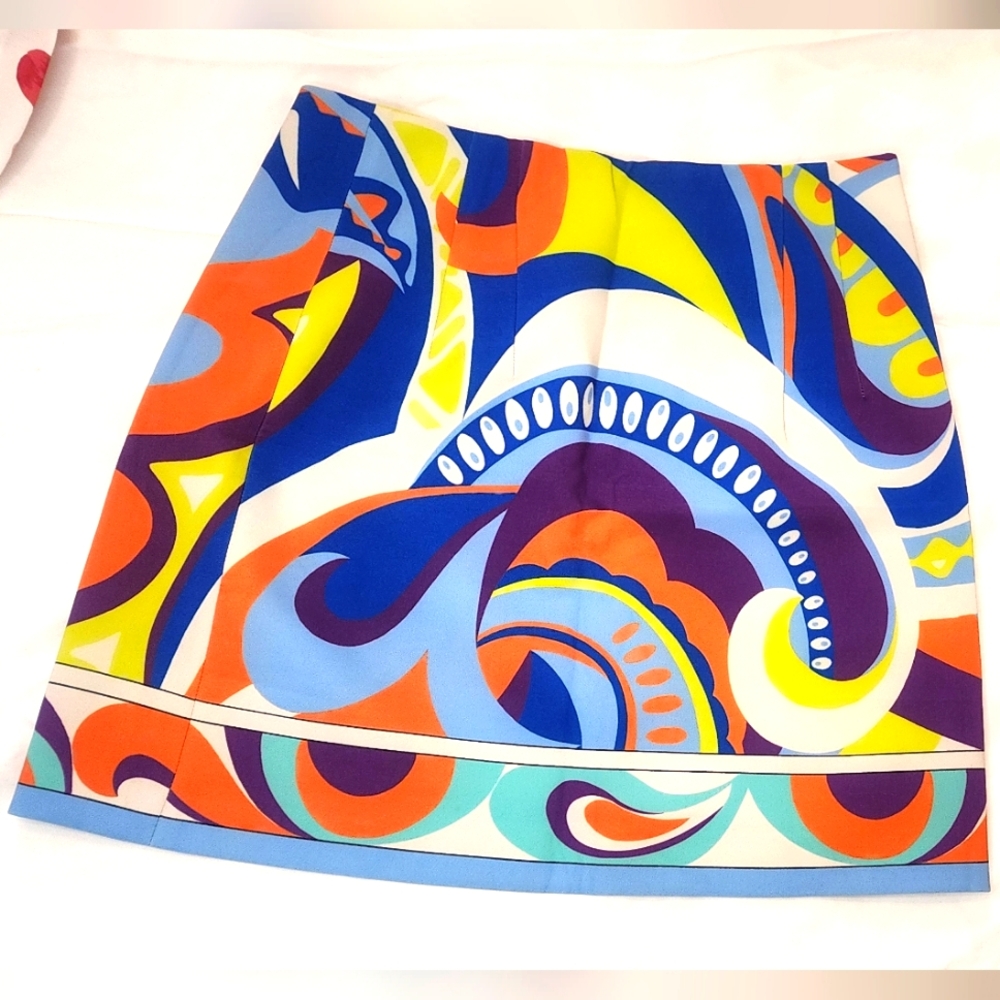 Colorful Abstract Patterned Skirt